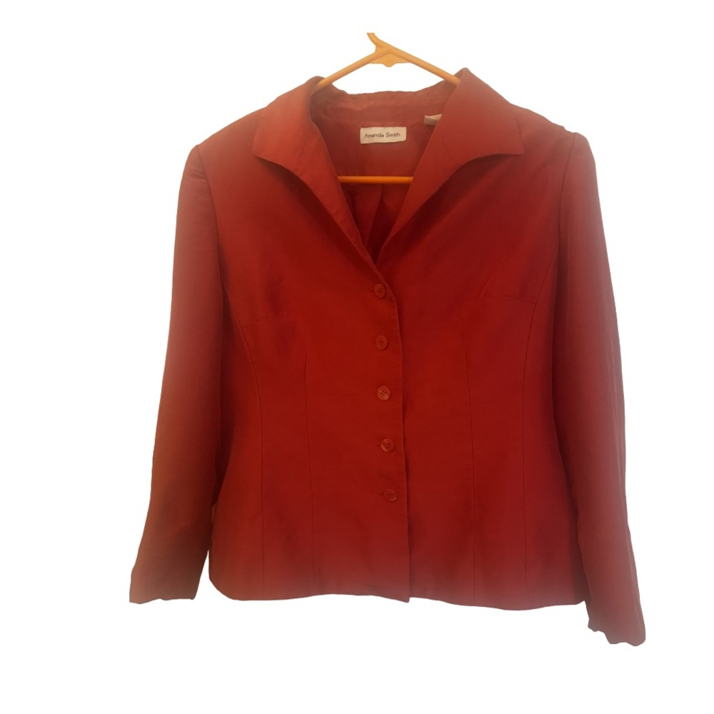 Amanda Smith Silk Blazer Sz 10